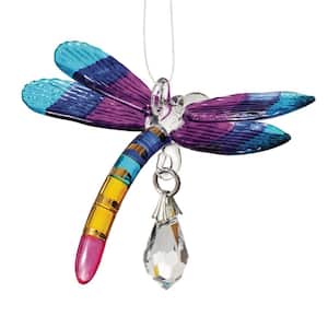 Rainbow Makers Fantasy Glass Dragonfly 1.5 in. Tropical Crystal Suncatchers Patio Home Garden Decor CDTRP