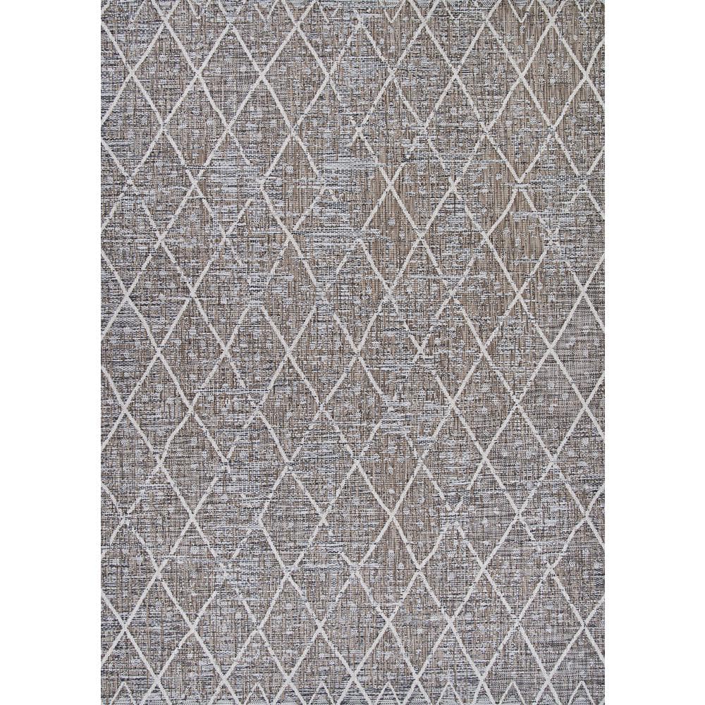 Charm Thicket Twig Brown 3 ft. x 6 ft. Indoor/Outdoor Area Rug price history on PriceWatchPro