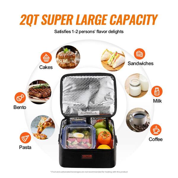 2 in 1 110V 12V Stainless Steel Electric Heating Lunch Box Car