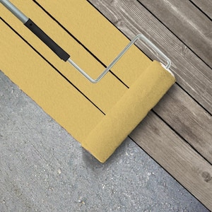 1 gal. #340B-5 Yellow Brick Road Textured Low-Lustre Enamel Interior/Exterior Porch and Patio Anti-Slip Floor Paint