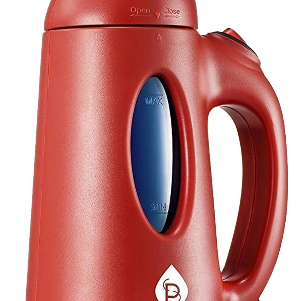 Pursonic Red Handheld Fabric Steamer with Quick Heat-up