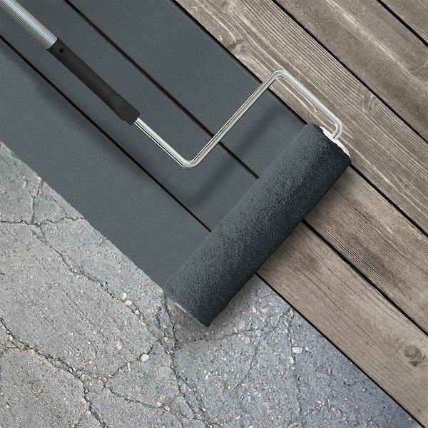 1 gal. #HDC-AC-25 Blue Metal Textured Low-Lustre Enamel Interior/Exterior Porch and Patio Anti-Slip Floor Paint