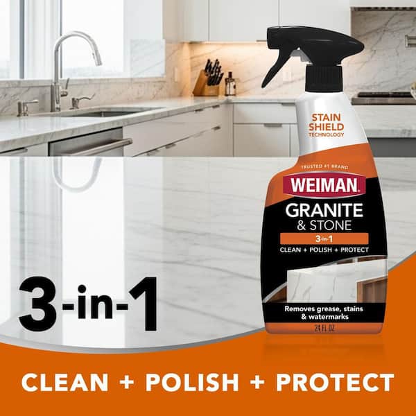 24 oz. Granite and Stone 3-in-1 Clean Shine and Protect Countertop Polish