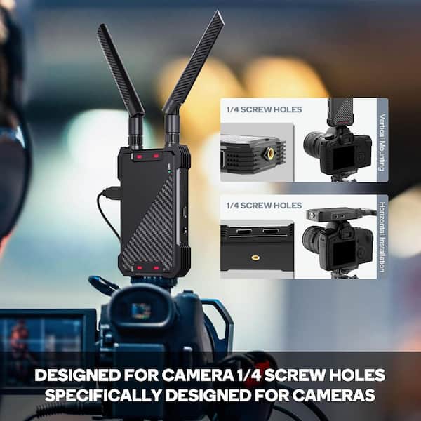 Vrbgify Wireless HDMI Extender Kit with Loop Out, 1300FT Range