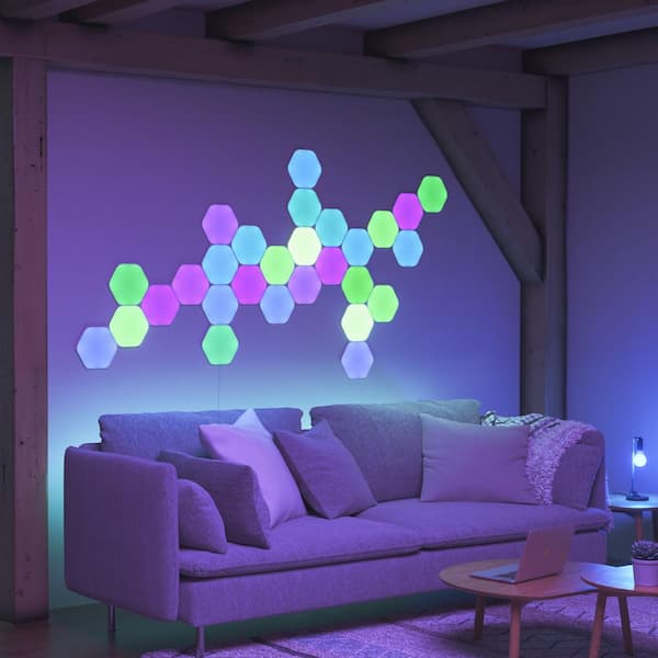 Nanoleaf Shapes-Hexagons Expansion Pack NL42-0001HX-3PK - The Home