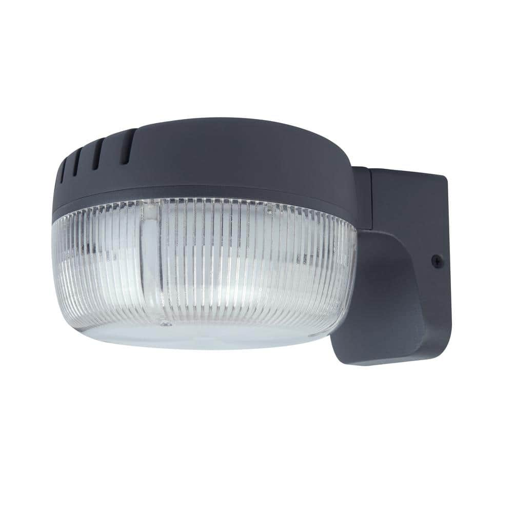 LUTEC Bronze Outdoor Integrated LED Dusk to Dawn Flood Light