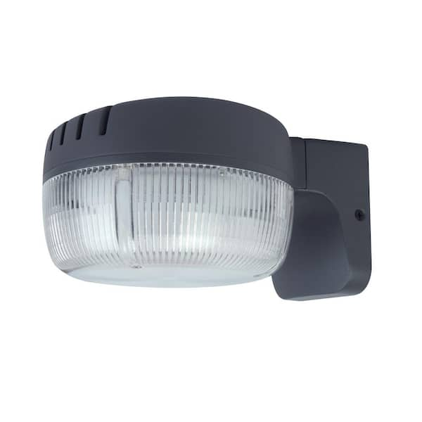 LUTEC Bronze Outdoor Integrated LED Dusk to Dawn Flood Light 6301S