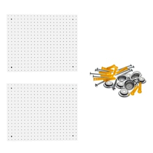 18 in. H x 22 in. W Pegboard 2 Pack Polypropylene with Mounting Hardware