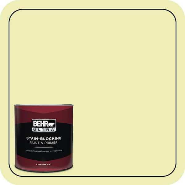 BEHR ULTRA 1 qt. #410A-2 Cabbage Green Flat Exterior Paint & Primer