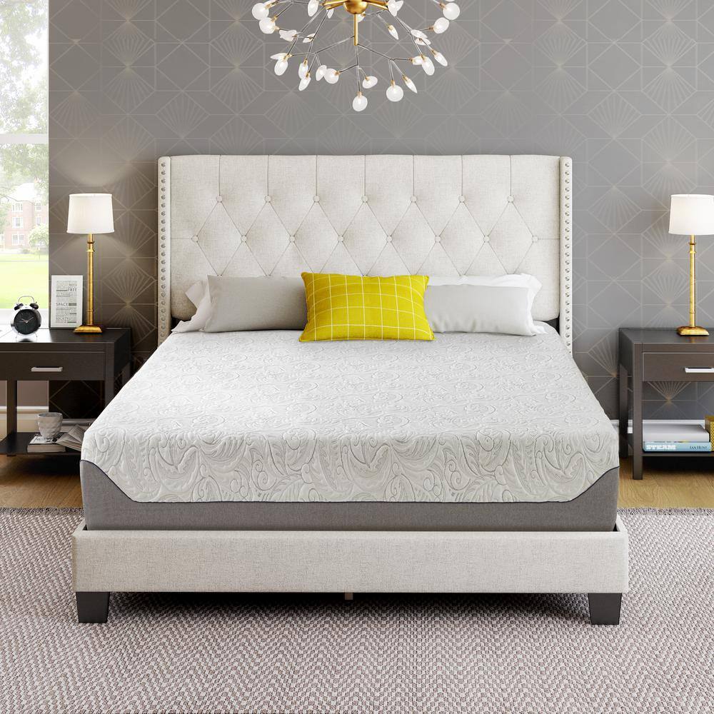 Rest Rite 8 in. Full Air Flow Dual-Layered Firm Gel Memory Foam ...