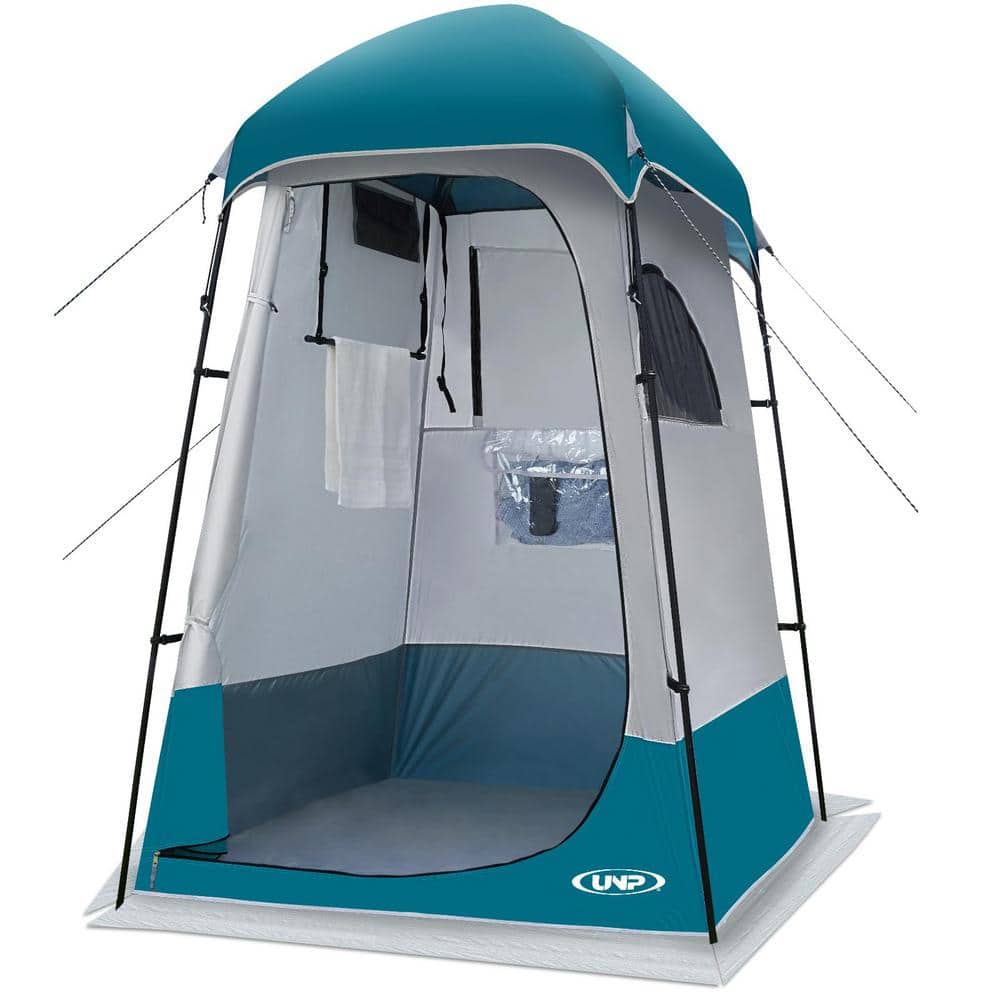 1-Person Ocean Blue ‎Outdoor Camping Privacy Shelter-Dressing Changing Ro