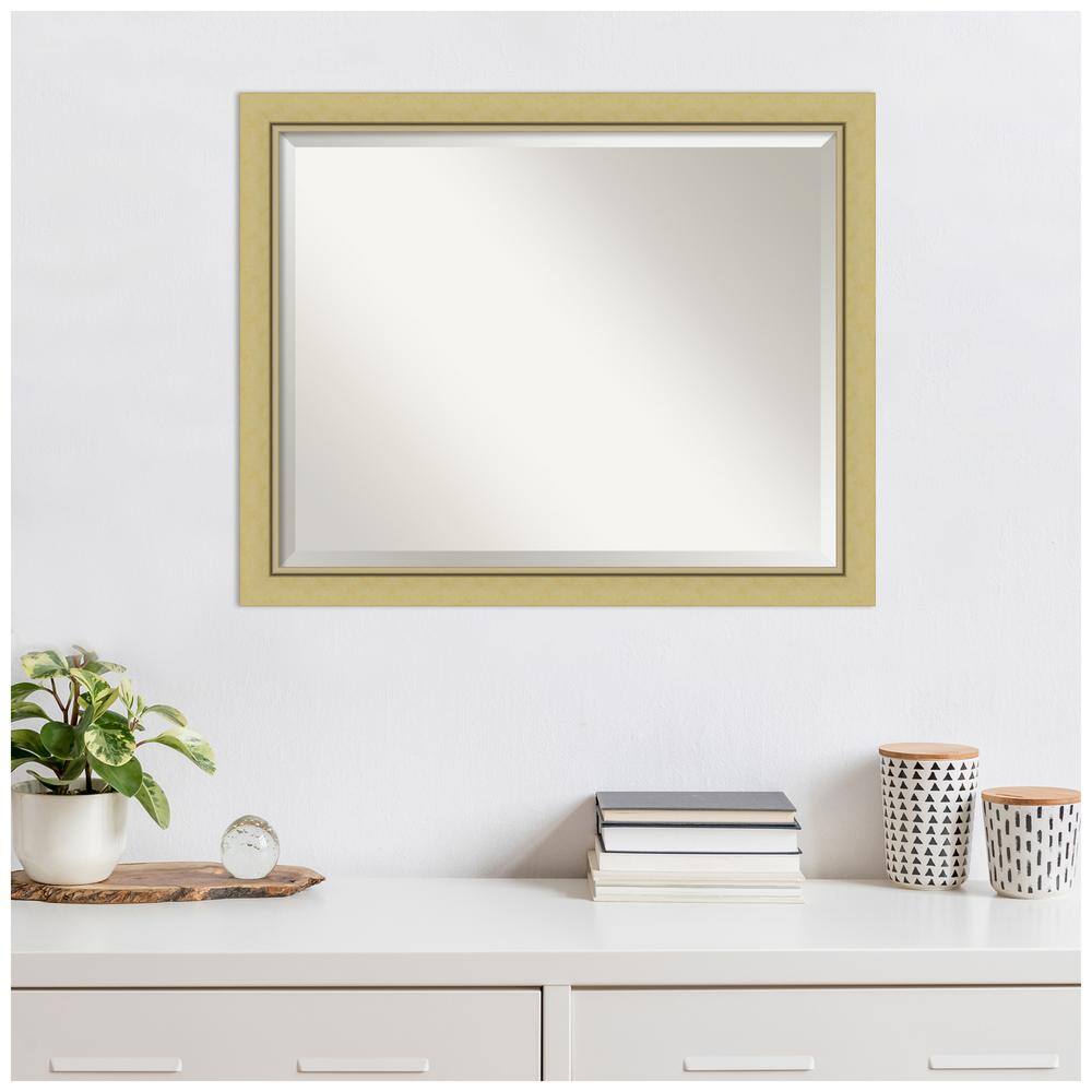Landon Gold Rectangular Polystyrene Framed Bathroom Mirror 25.5" x 31.5"