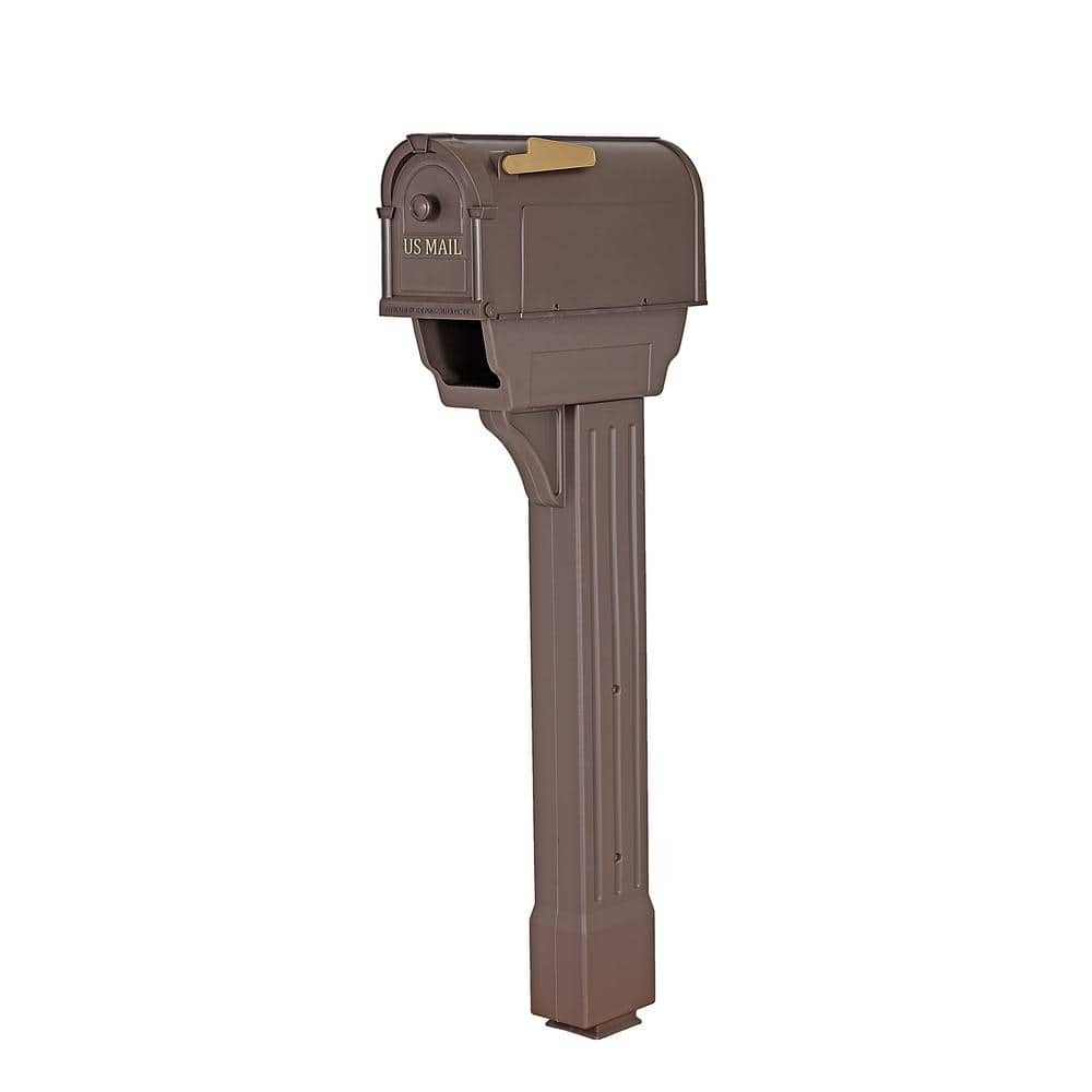 Postal Pro Hampton All-in-One Mailboxes Kit, Bronze PP300CBR - The Home  Depot