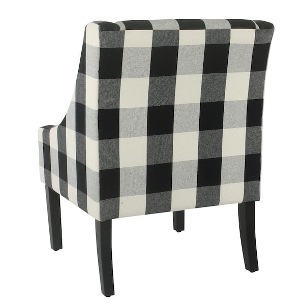 2pcs Houndstooth Chair Cushion Set, Modern Style, Includes 1 Chair