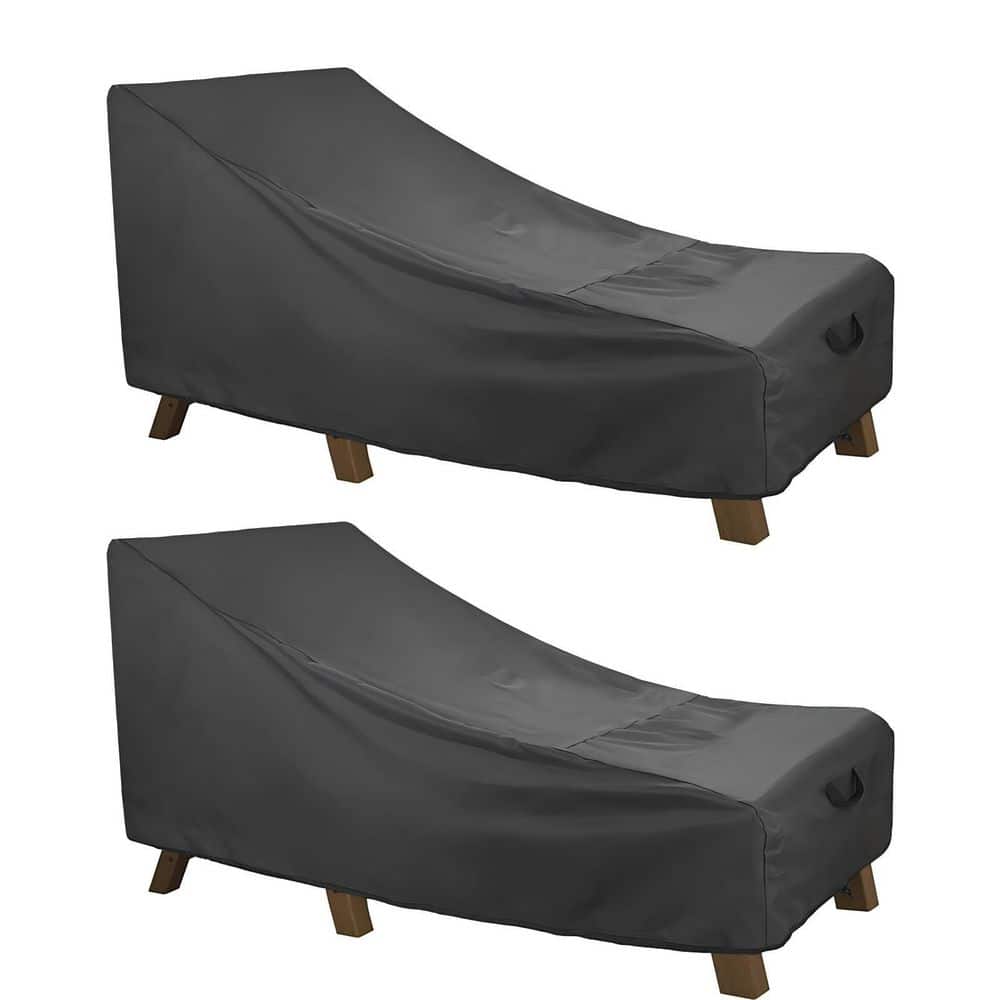 84 in. L x 32 in. W x 32 in. H Waterproof Patio Lounge Chair Cover, Heavy Duty Outdoor Chaise Lounge Covers, Black price history on PriceWatchPro
