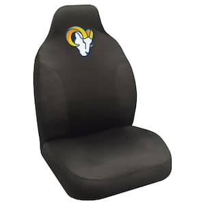 NFL - Los Angeles Rams Black Polyester Embroidered 0.1 in. x 20 in. x 40 in. Seat Cover