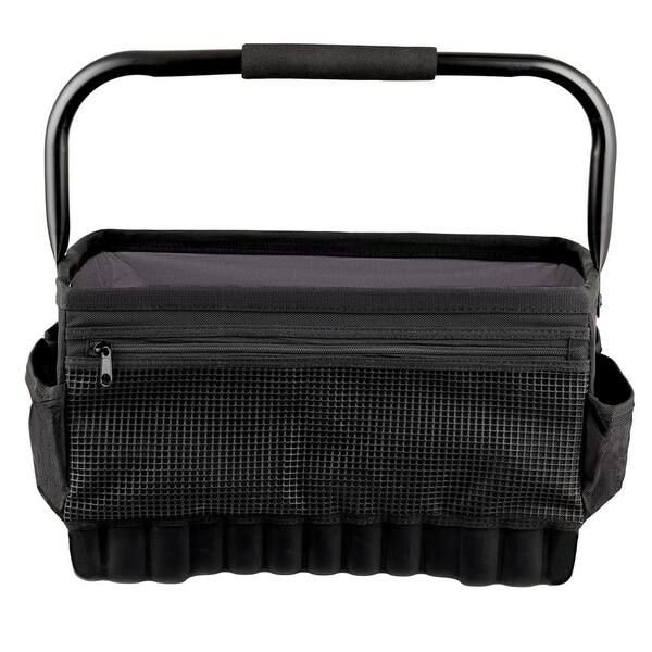 BUCKET BOSS Pro Box 18 Open Top Tool Tote Storage Bag with 21