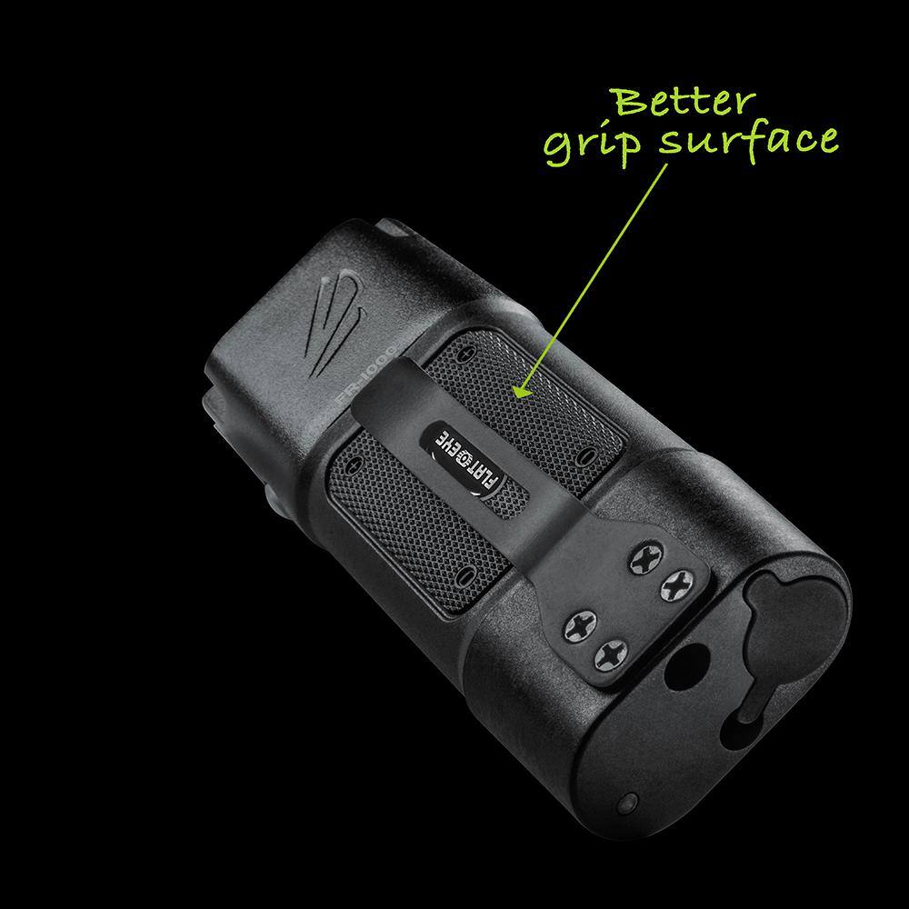 Black Polymer and Aluminum Rechargeable LED Flashlight