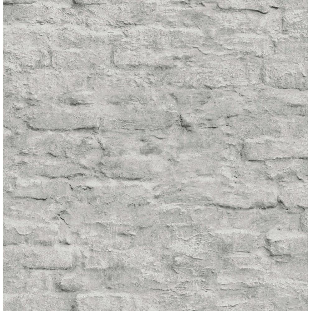 Graham & Brown NEXT Contemporary Brick White Removable Wallpaper Sample