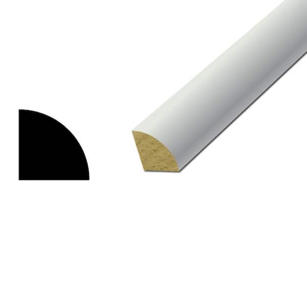 American Wood Moulding WM 106 11/16 in. x 11/16 in. Pine Primed Finger-Jointed Quarter Round Moulding
