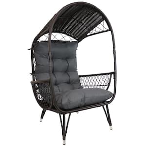 Shaded Comfort Basket Chair - Gray