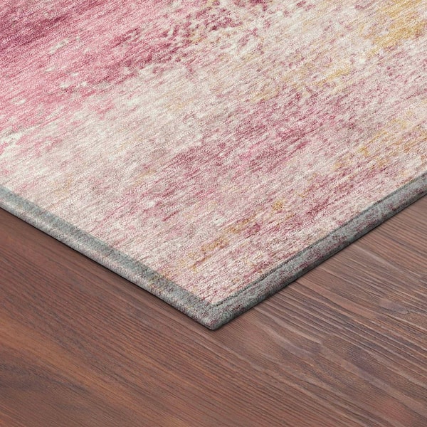 Chantille Machine Washable Indoor/Outdoor Abstract ACN2402 Blush 2 ft. x 3 ft. Accent Rug