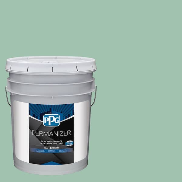PERMANIZER 5 gal. PPG1139-3 Green Silk Semi-Gloss Exterior Paint