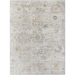 Our PNW Home Olympic Pale Blue Traditional 5 ft. x 7 ft. Indoor Area Rug