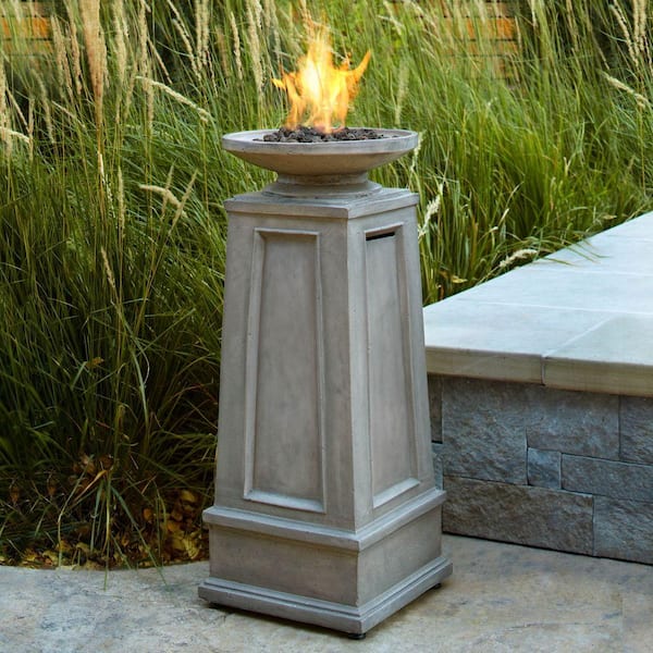 Real Flame Corsica 15 in. Propane Gas Fire Pit Column