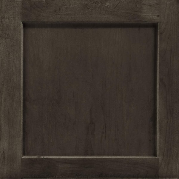 American Woodmark Leesburg 11 9/16-in. W x 3/4-in. D x 11 1/2-in. H in Maple Slate Cabinet Door Sample