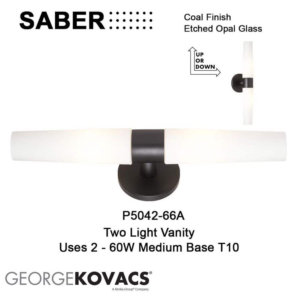 Coal Black Etched Opal Glass Cylinder Sconce