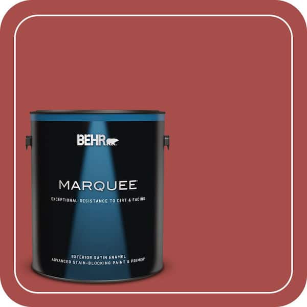 BEHR MARQUEE 1 gal. Home Decorators Collection #HDC-CL-09 Persimmon Red Satin Enamel Exterior Paint & Primer