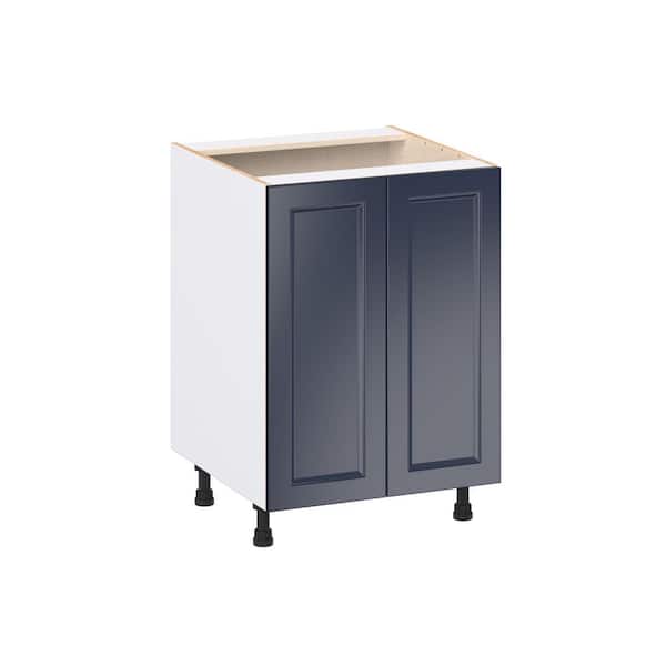 Laramie 24 in. W x 24 in. D x 34.5 in. H Assembled Sink Base Kitchen Cabinet in Painted Blue