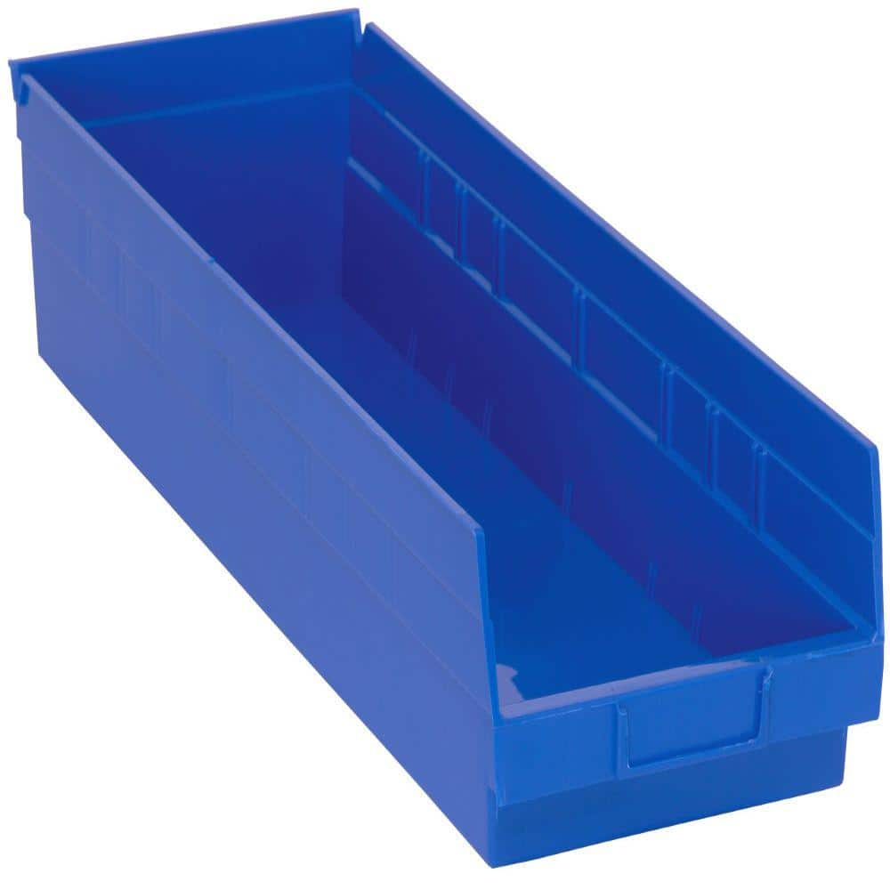 QUANTUM STORAGE SYSTEMS Economy Shelf 13.7 Qt. Storage Tote in Blue (6