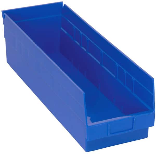 QUANTUM STORAGE SYSTEMS Economy Shelf 13.7 Qt. Storage Tote in Blue (6-Pack)