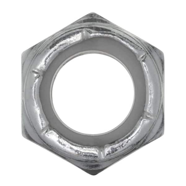 3/8 in.-16 Zinc Plated Nylon Lock Nut (10-Pack)