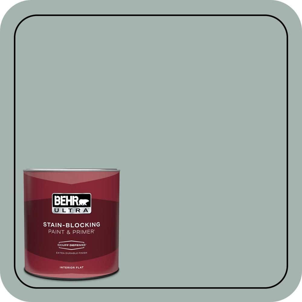 1 qt. #PPU12-09 Frozen Pond Extra Durable Flat Interior Paint & Primer price history on PriceWatchPro