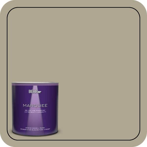 BEHR MARQUEE 1 qt. #PPU8-19 Stone Walls One-Coat Hide Eggshell Enamel Interior Paint & Primer