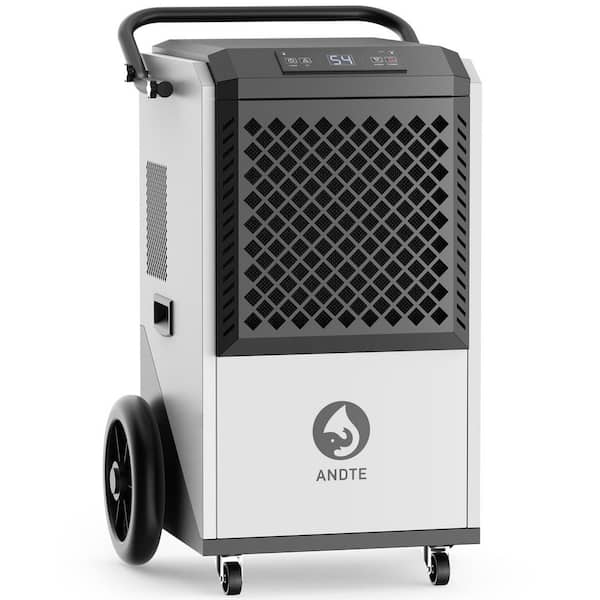 Edendirect 250 pt. 8,000 sq.ft. Commercial Dehumidifier for Basement in White, High Efficiency Compressor