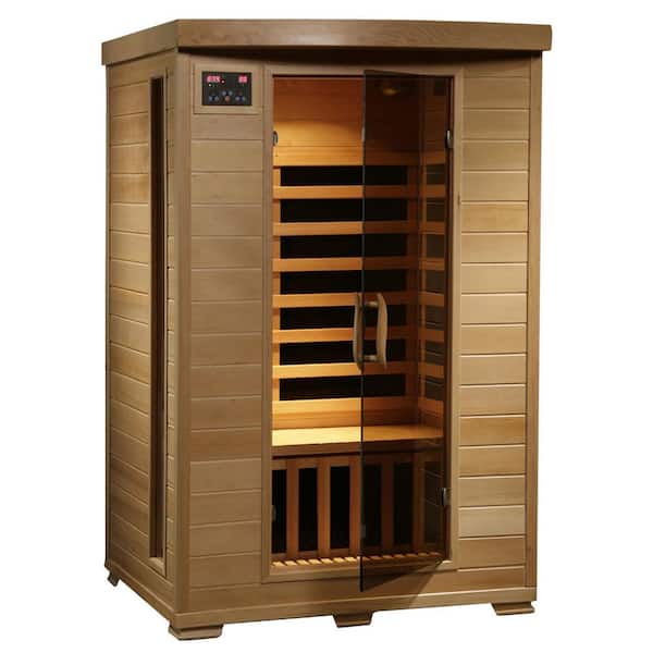 HeatWave 2-Person Hemlock Infrared Sauna with 6 Carbon Heaters