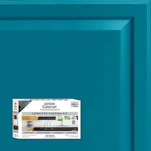 1 qt. Satin Timeless Teal Interior Cabinet Paint Kit