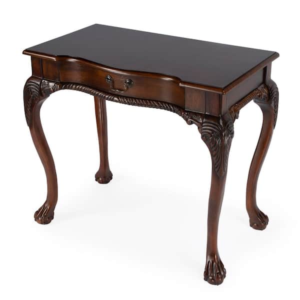 Butler Specialty Company Dupree 35 in. W Rectangular Dark Brown Wood 1-Drawer Writing Desk