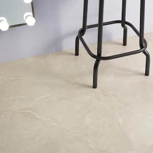 Duren Marbello Beige 28MIL x 18 in. W x 36 in. L Glue Down Waterproof Luxury Vinyl Plank Flooring (36 sqft/case)