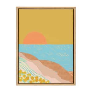 Sylvie "Golden Hour" by Kasey Free Framed Canvas Wall Art 24 in. x 18 in.