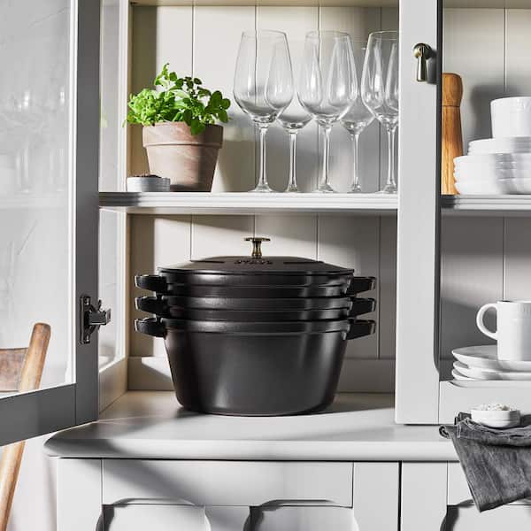 Staub Cast Iron 4-Piece Stackable Set
