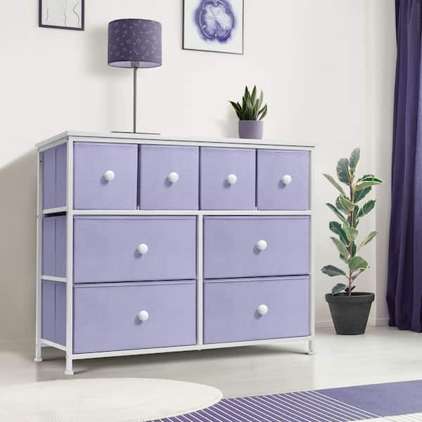 Sorbus 8 Drawers Chest Dresser - Watercolor Blue-purple : Target