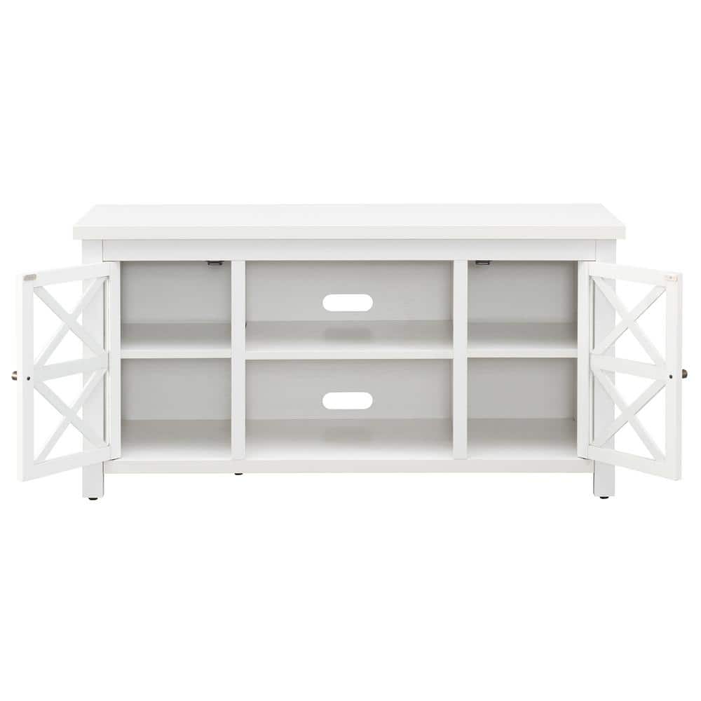 White Oak 47'' TV Stand with Cabinets