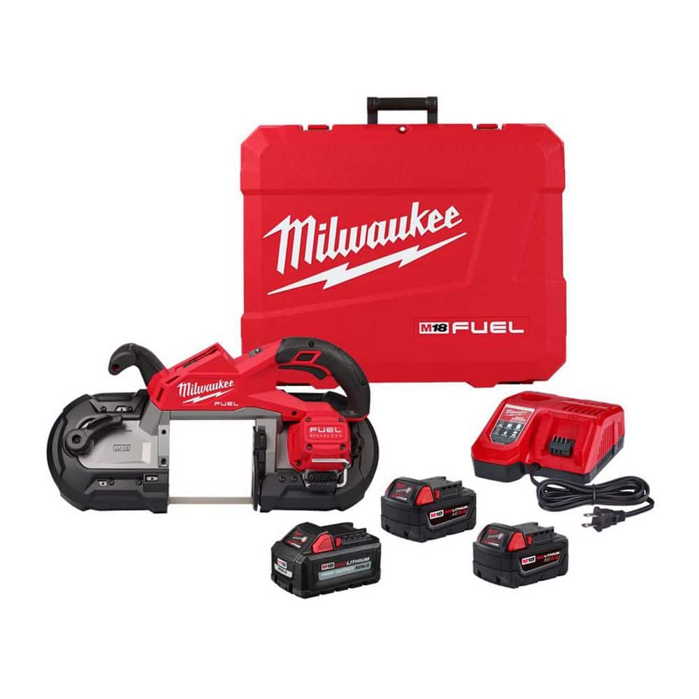 M18 FUEL 18V Lith-Ion Cordless Deep Cut Band Saw w/ (2) M18 REDLITHIUM XC5.0 Battery, (1) 6.0Ah Battery, & Rapid Charger price history on PriceWatchPro