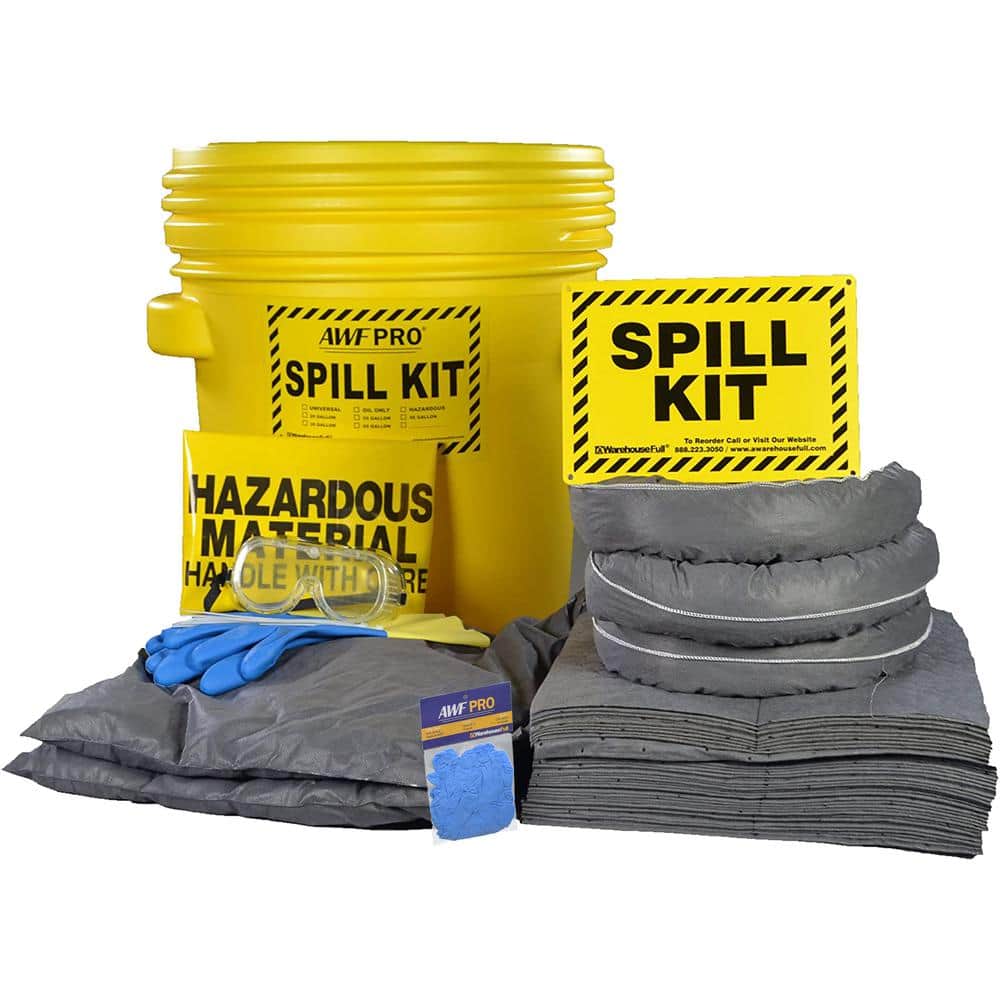 AWF PRO 20 Gal. Universal Spill Kit, Pro Grade 25 Gal. Absorption (55