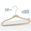 OSTO Pink Velvet Hangers 100-Pack OV-113-100-BLSH-H - The Home Depot